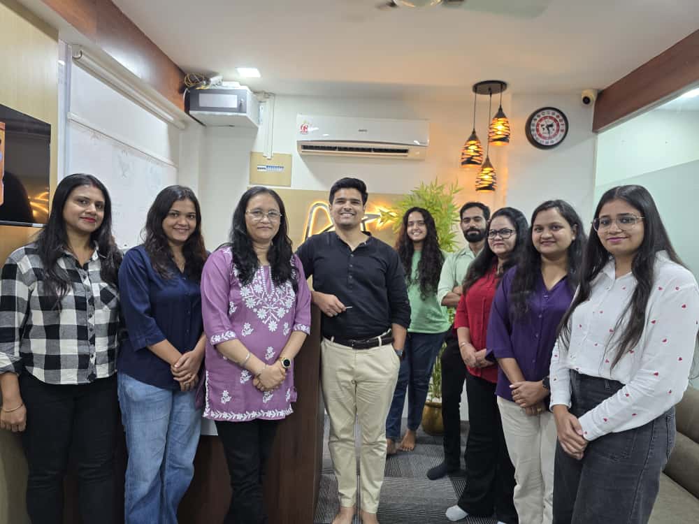 The Monarch Visa Advisors team at their Ahmedabad office